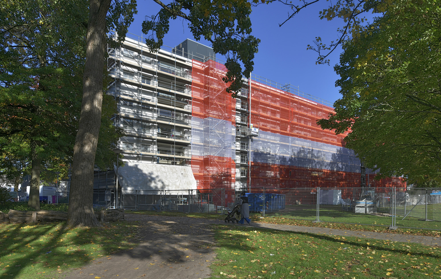 De Mendelssohnflat in de steigers